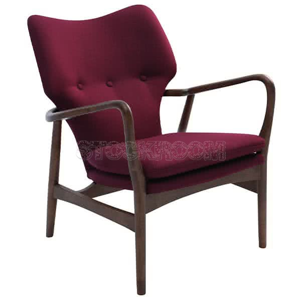 Solomon Solid Wood Lounge Chair / Armchair