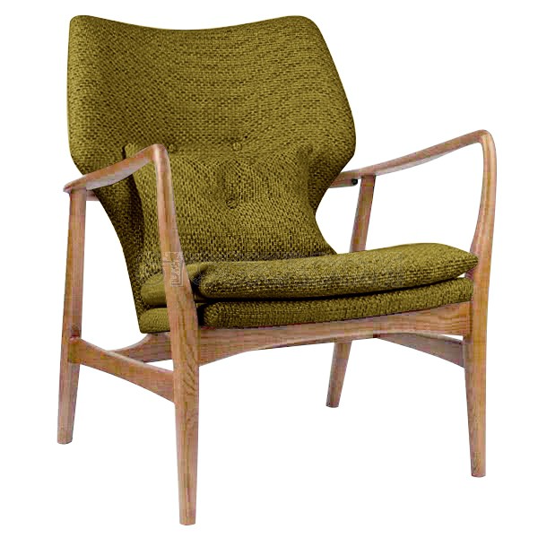 Solomon Solid Wood Lounge Chair / Armchair