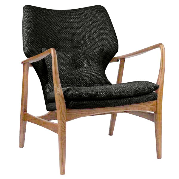 Solomon Solid Wood Lounge Chair / Armchair