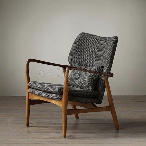 Solomon Solid Wood Lounge Chair / Armchair