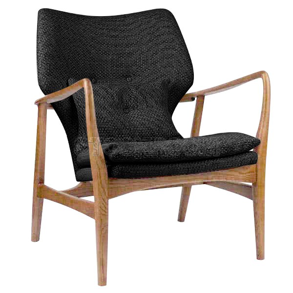 Solomon Solid Wood Lounge Chair / Armchair