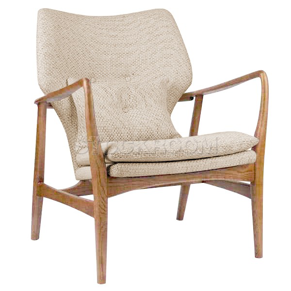 Solomon Solid Wood Lounge Chair / Armchair