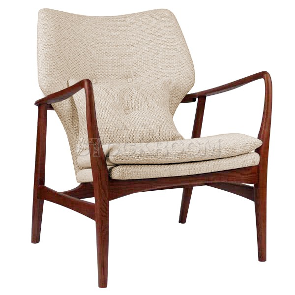 Solomon Solid Wood Lounge Chair / Armchair