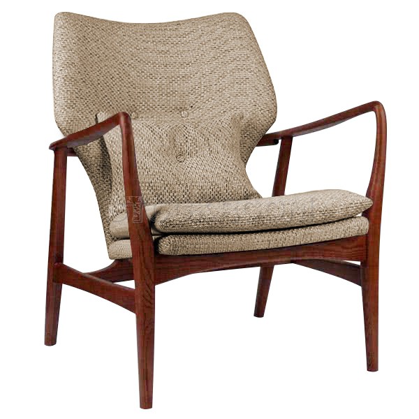 Solomon Solid Wood Lounge Chair / Armchair