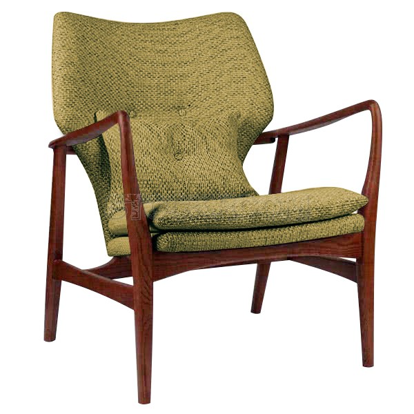 Solomon Solid Wood Lounge Chair / Armchair