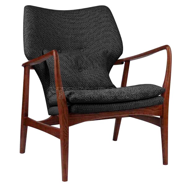 Solomon Solid Wood Lounge Chair / Armchair