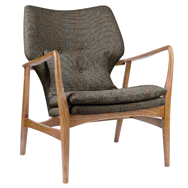 Solomon Solid Wood Lounge Chair / Armchair