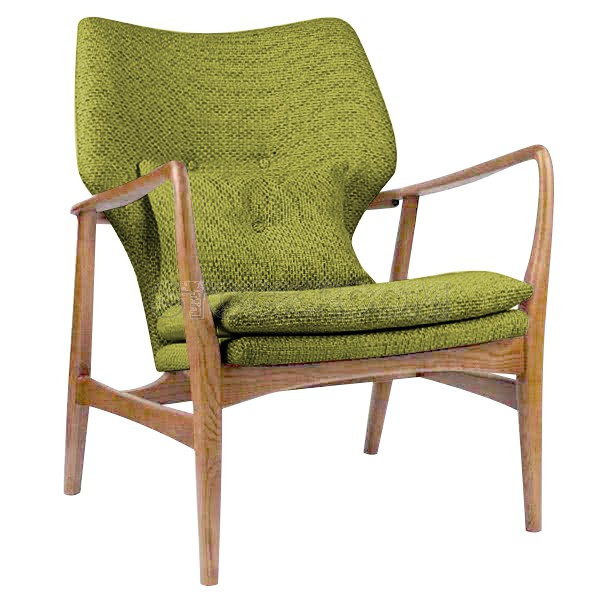 Solomon Solid Wood Lounge Chair / Armchair