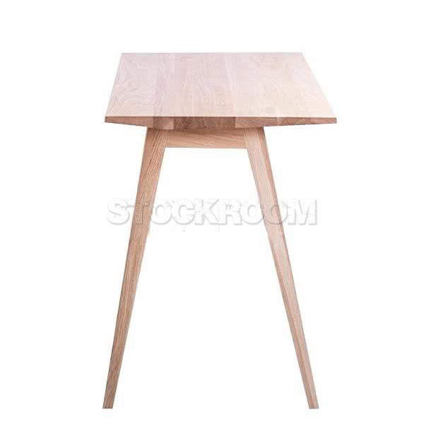 Sottile Solid Oak Wood Desk