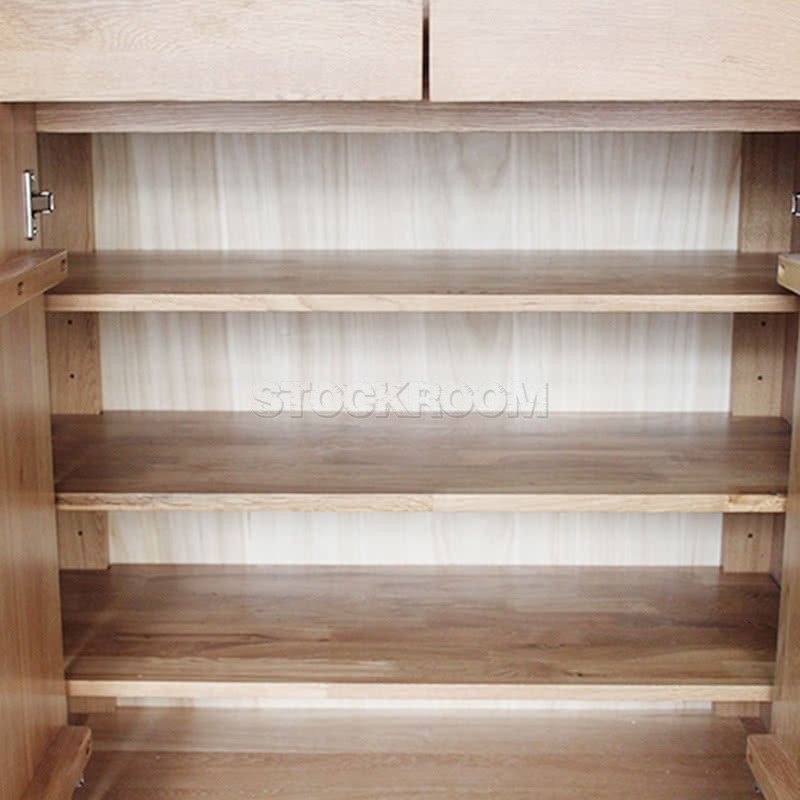 Squado Solid Oak Wood Shoe Rack/ Storage Cabinet