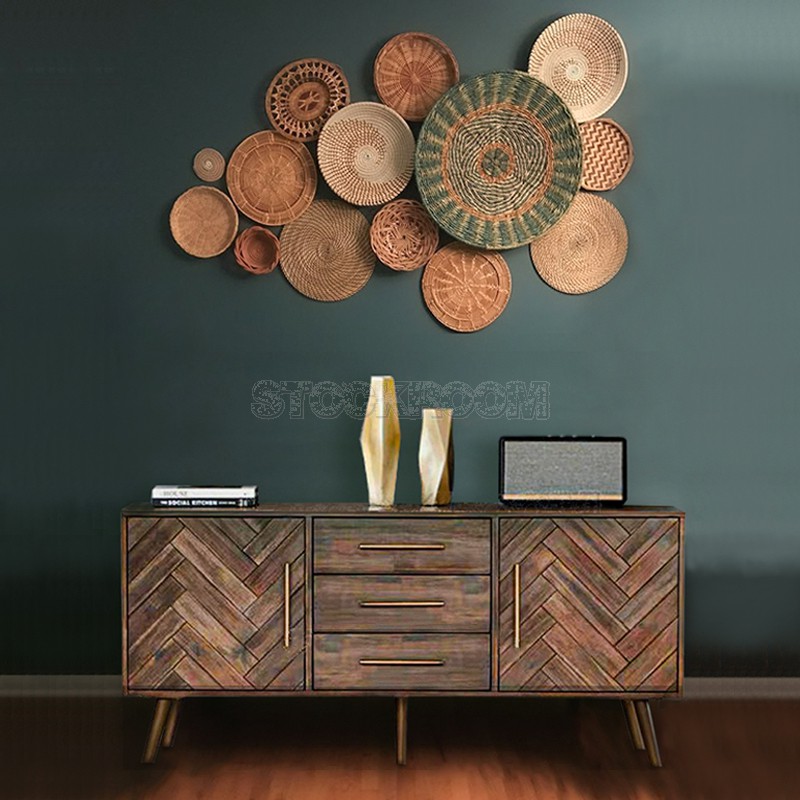 Nottingham Industrial Style Solid Wood Sideboard