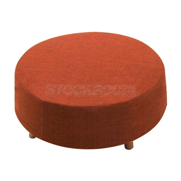 Stockroom Biggie Cake Fabric Ottoman - Round 