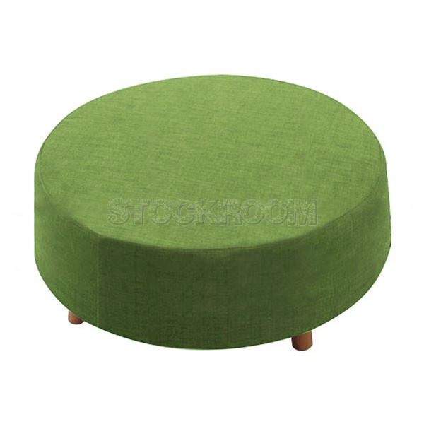 Stockroom Biggie Cake Fabric Ottoman - Round 