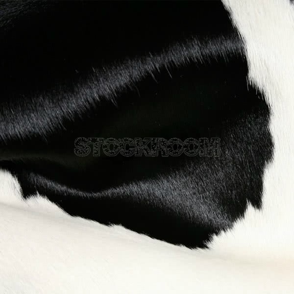 STOCKROOM Black and White Natural Cowhide Rug