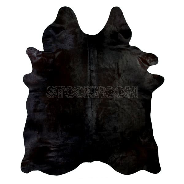 STOCKROOM Black Natural Cowhide Rug