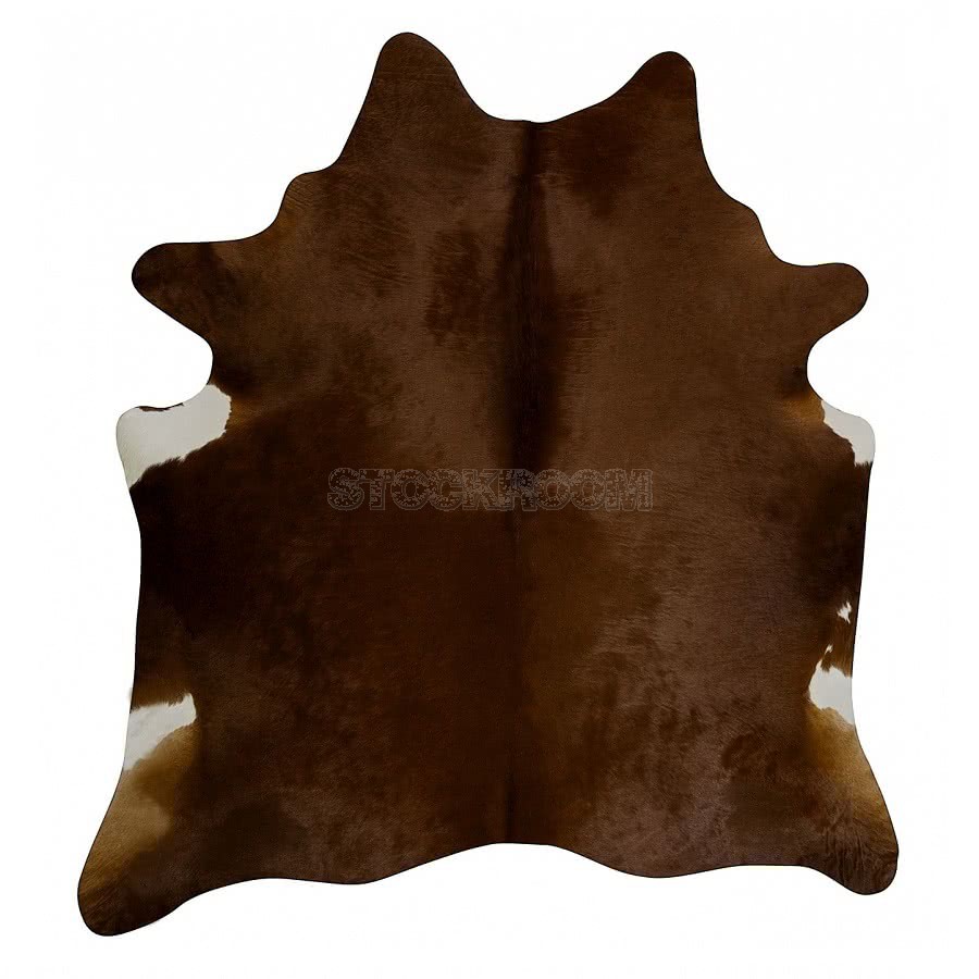 STOCKROOM Brown Natural Cowhide Rug