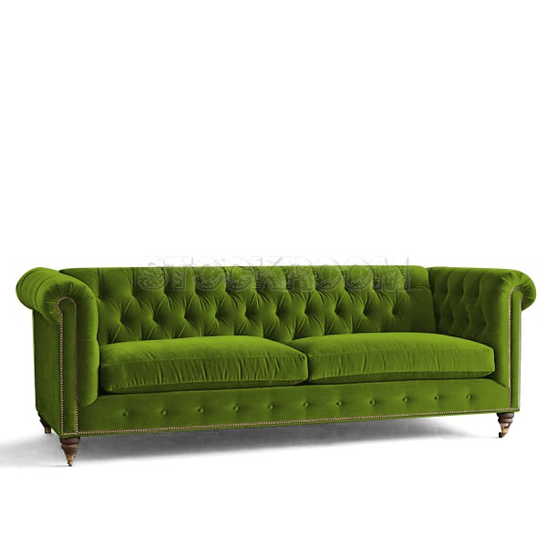 STOCKROOM Chesterfield Fabric Sofa - Deluxe - 2 & 3 Seater