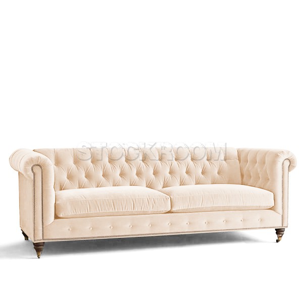 STOCKROOM Chesterfield Fabric Sofa - Deluxe - 2 & 3 Seater