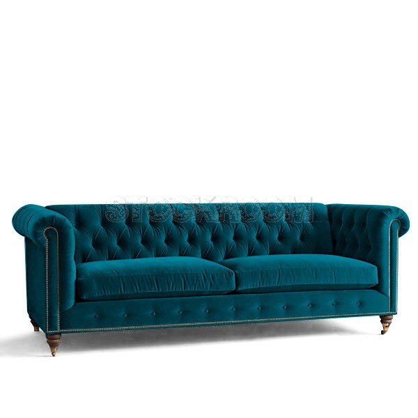 STOCKROOM Chesterfield Fabric Sofa - Deluxe - 2 & 3 Seaters