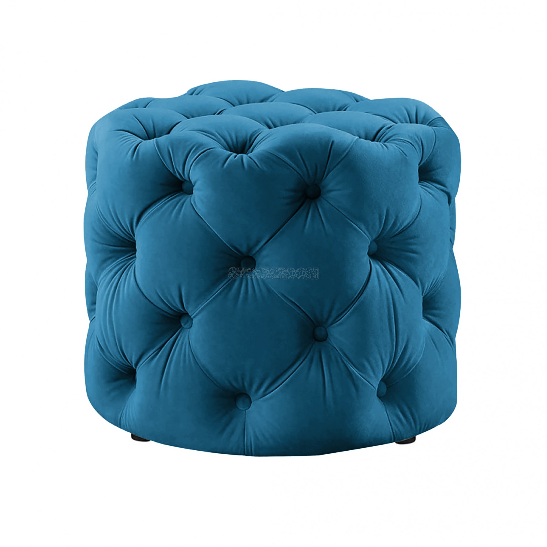 STOCKROOM Chesterfield Sofa Mini Round Ottoman / Pouf