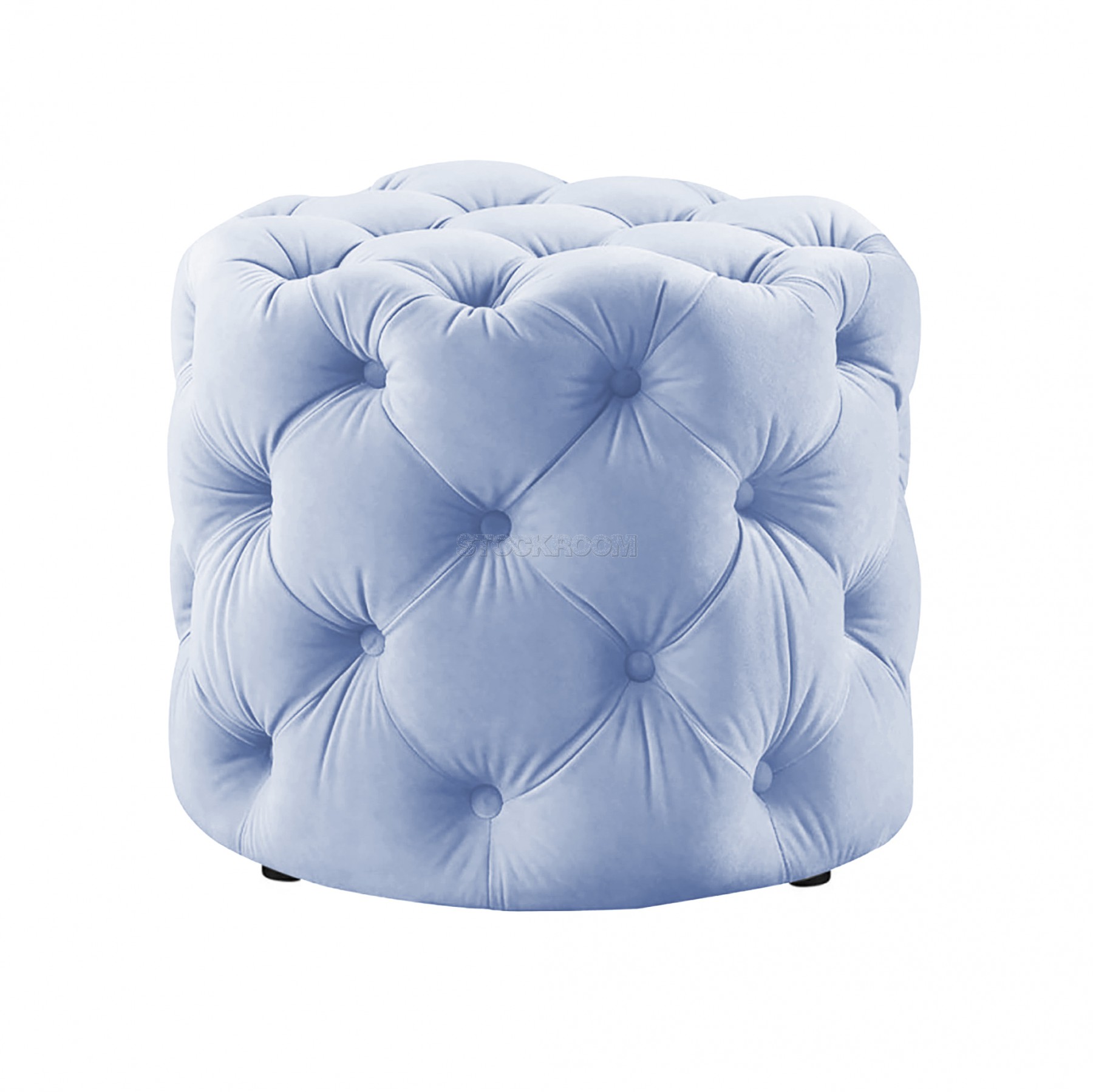 STOCKROOM Chesterfield Sofa Mini Round Ottoman / Pouf