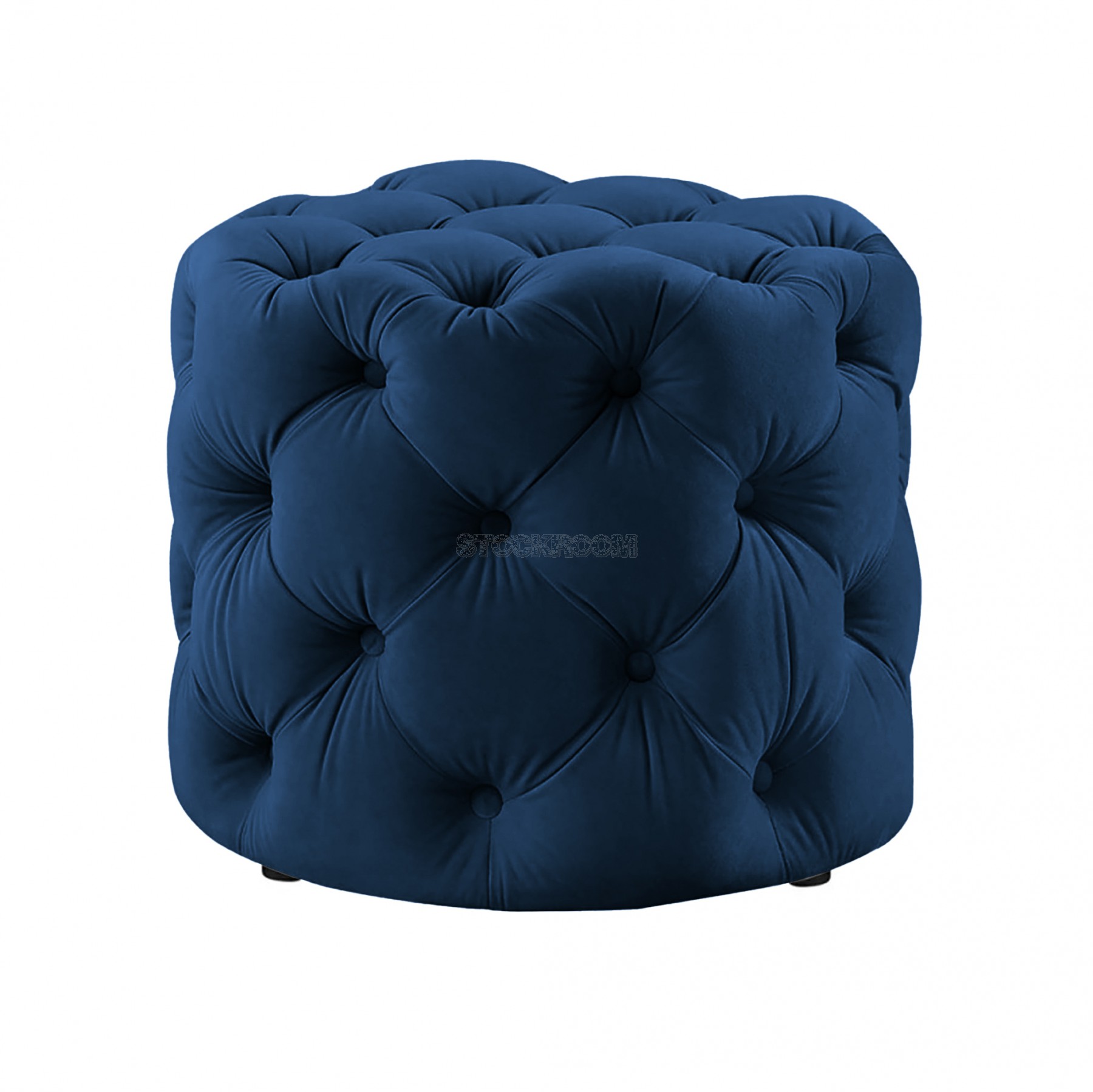 STOCKROOM Chesterfield Sofa Mini Round Ottoman / Pouf