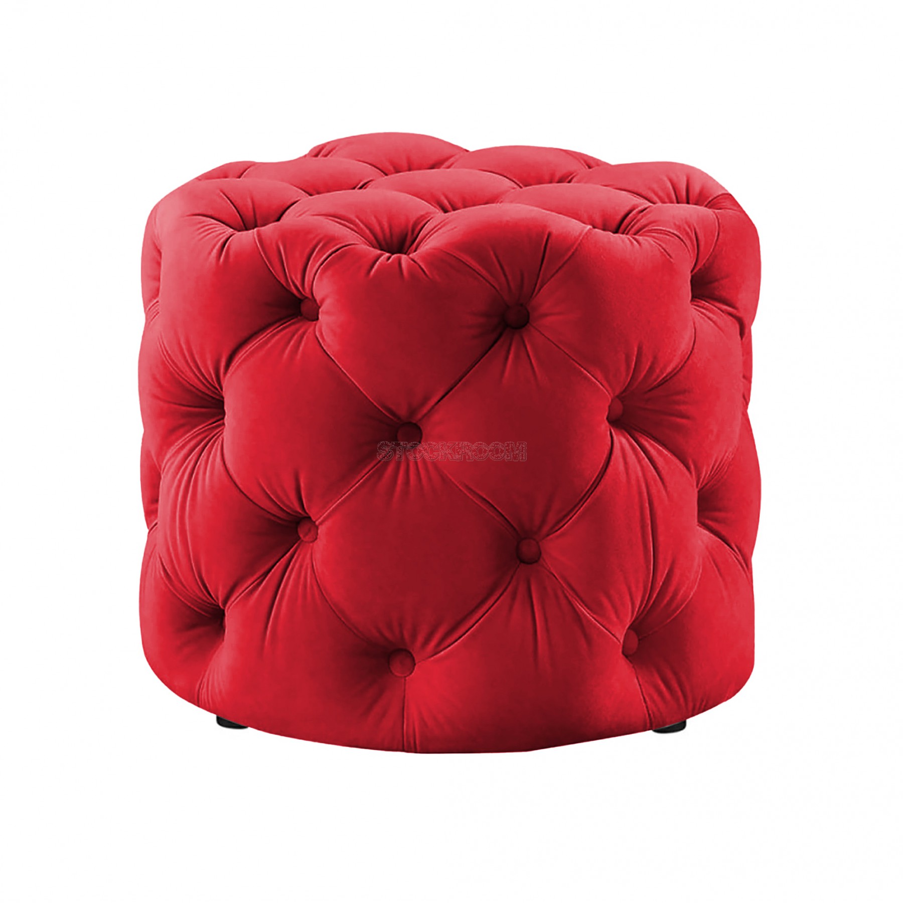 STOCKROOM Chesterfield Sofa Mini Round Ottoman / Pouf