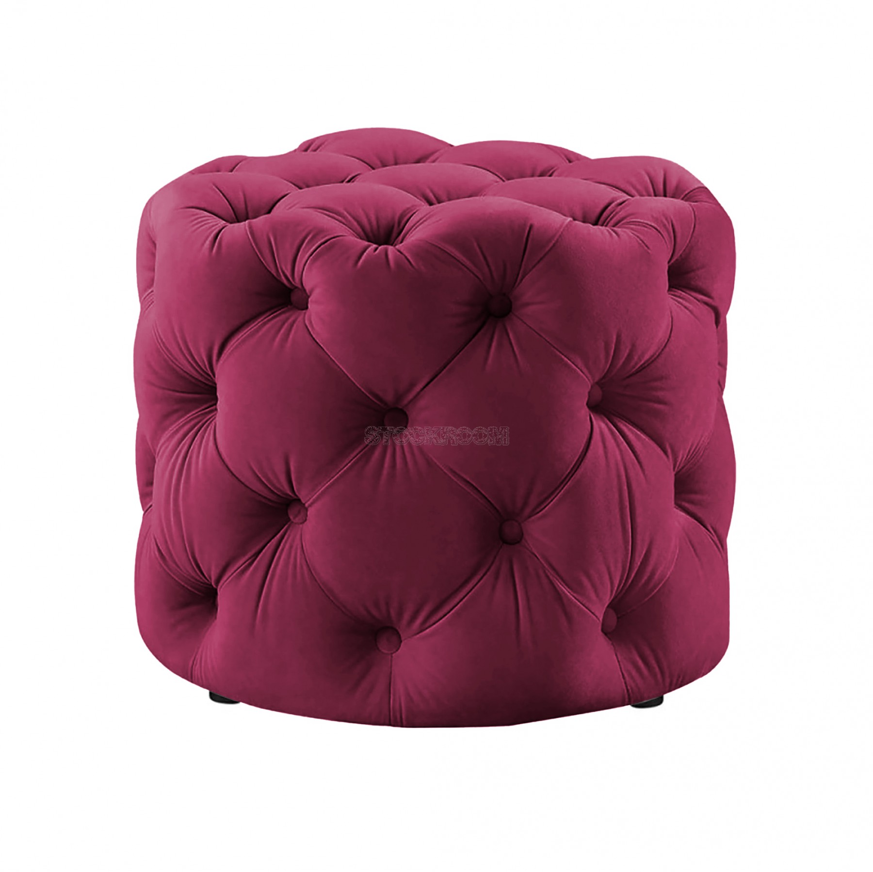 STOCKROOM Chesterfield Sofa Mini Round Ottoman / Pouf