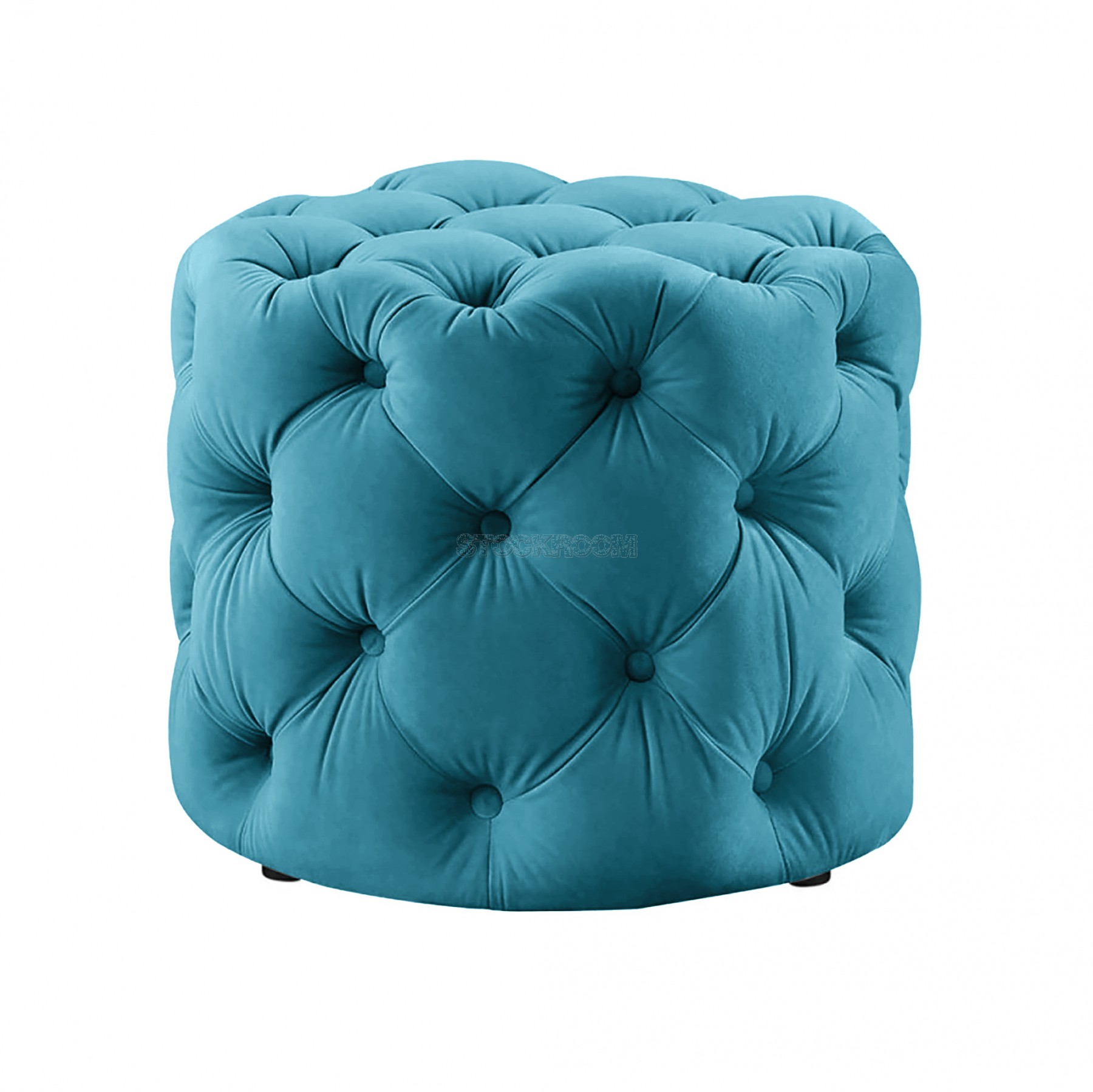 STOCKROOM Chesterfield Sofa Mini Round Ottoman / Pouf