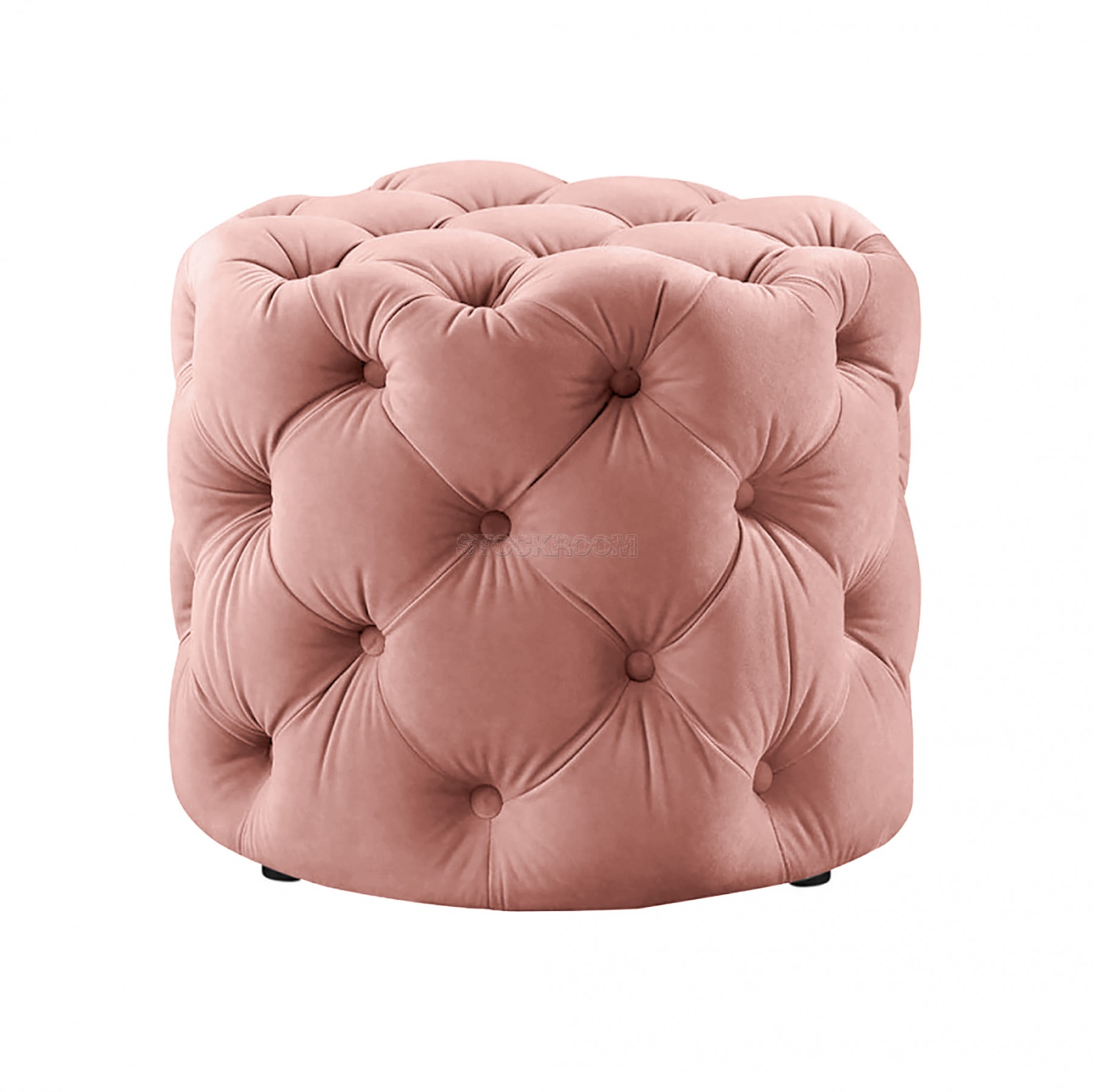 STOCKROOM Chesterfield Sofa Mini Round Ottoman / Pouf