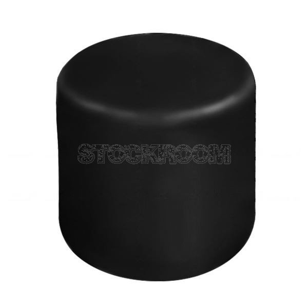 Stockroom Mini Cake Leather Ottoman - Round