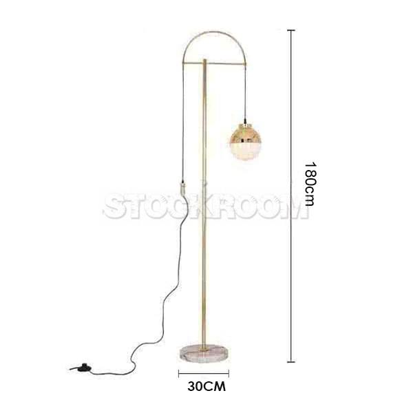 Stockroom Signature Marble Base Floor Lamp