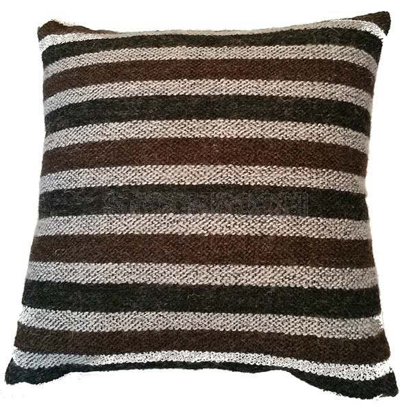 Strip Cushion - Brown