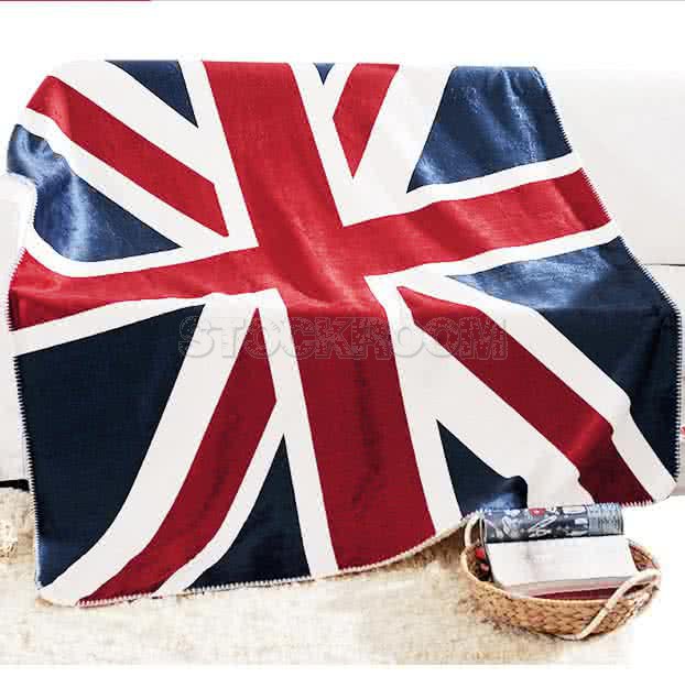United States British UK Flag Union Jack Coral Fleece Blankets / Throw