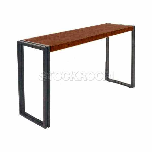 Manhattan Vintage Industrial Style Solid Wood Console Table / Bar Table by Stockroom