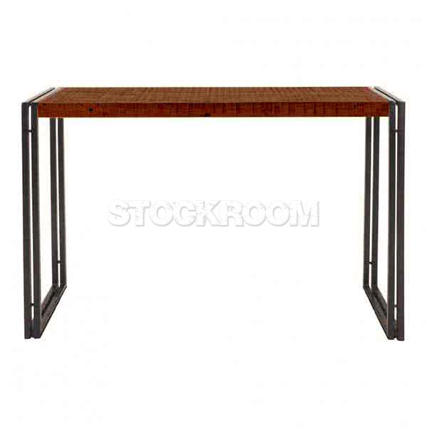 Manhattan Vintage Industrial Style Solid Wood Console Table / Bar Table by Stockroom