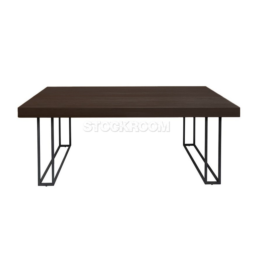 Tadeo Solid Wood Industrial Style Table