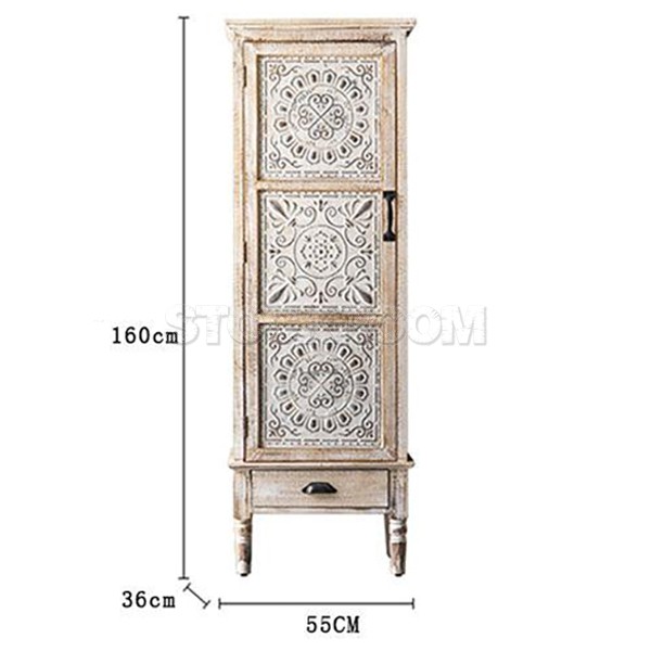 Morocco Vintage Style Accent Cabinet 