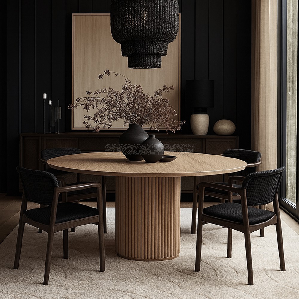 Tanner Solid Wood Round Table