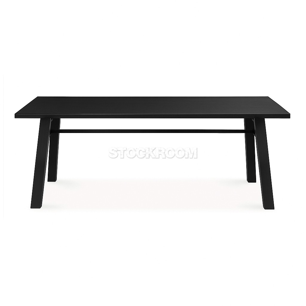 Tasha Solid Wood Industrial Style Table