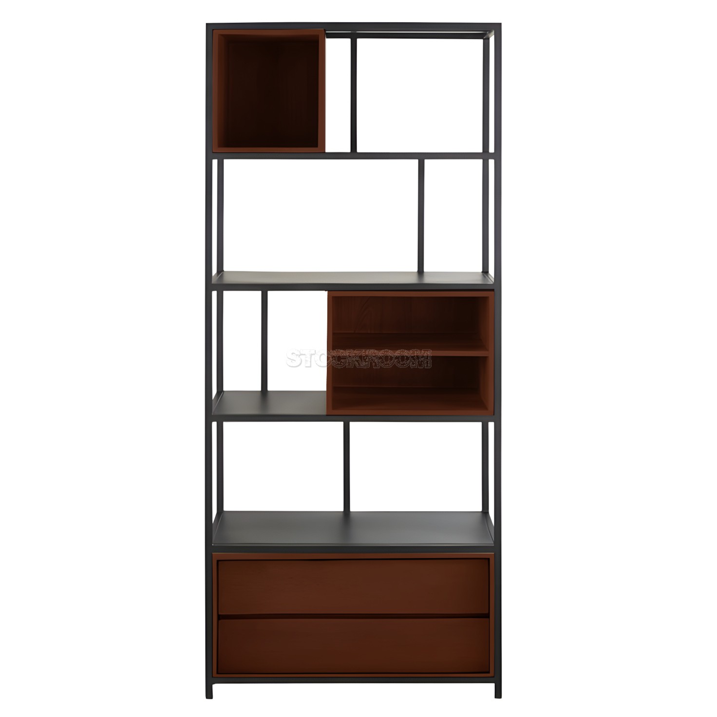 Monsarrat Slim Solid Wood Loft Style Bookshelf