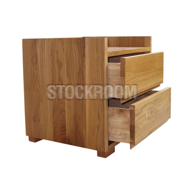 Terminus Solid Wood Bedside Table