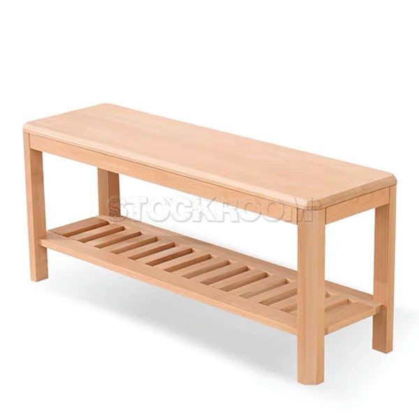 Tewkesbury Solid Wood Shoe Rack Bench