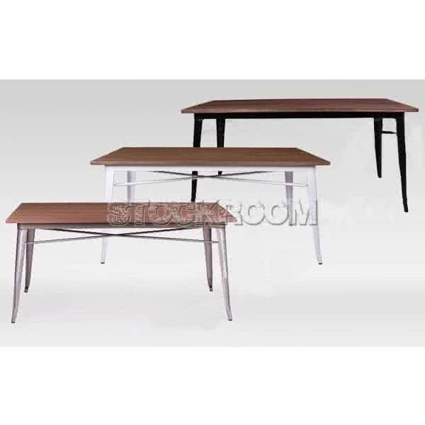 Tolix Style Industrial Dining Table