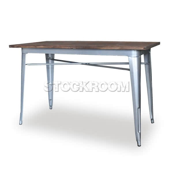 Tolix Style Industrial Dining Table