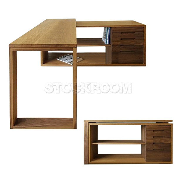 Torque Solid Oak Wood Working Desk