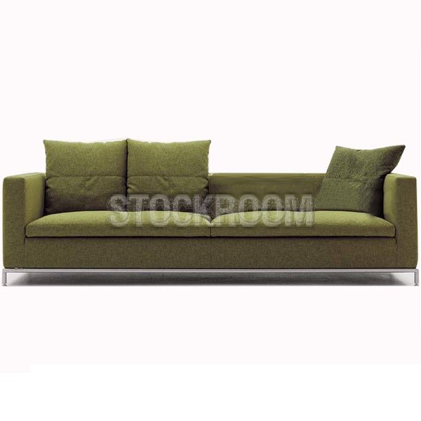 Trudeau Fabric Feather Down Sofa - 2 Seater