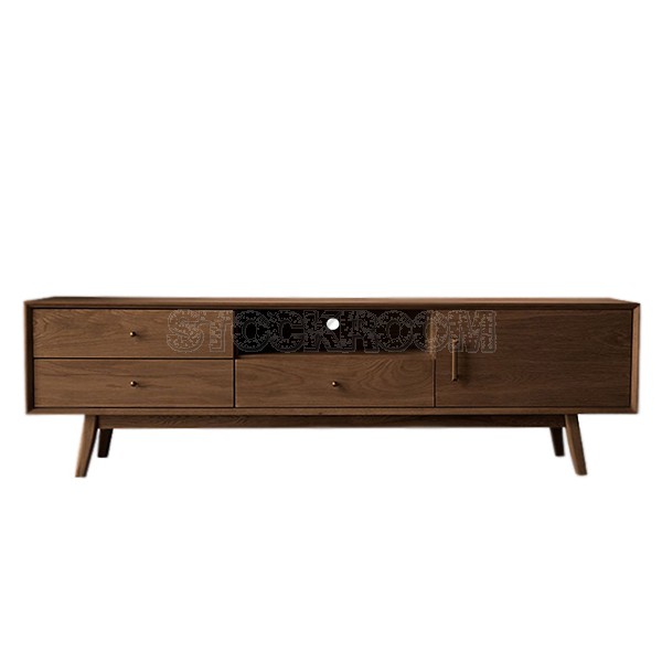 Trystan Solid Oak Wood TV Cabinet