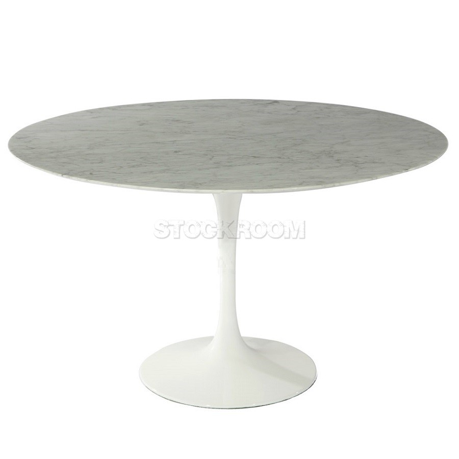 Eero Saarinen Tulip Style Dining Table - Marble