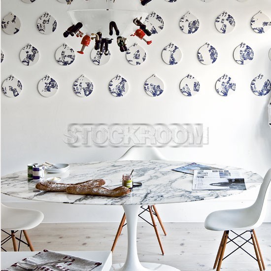 Eero Saarinen Tulip Style Dining Table - Marble
